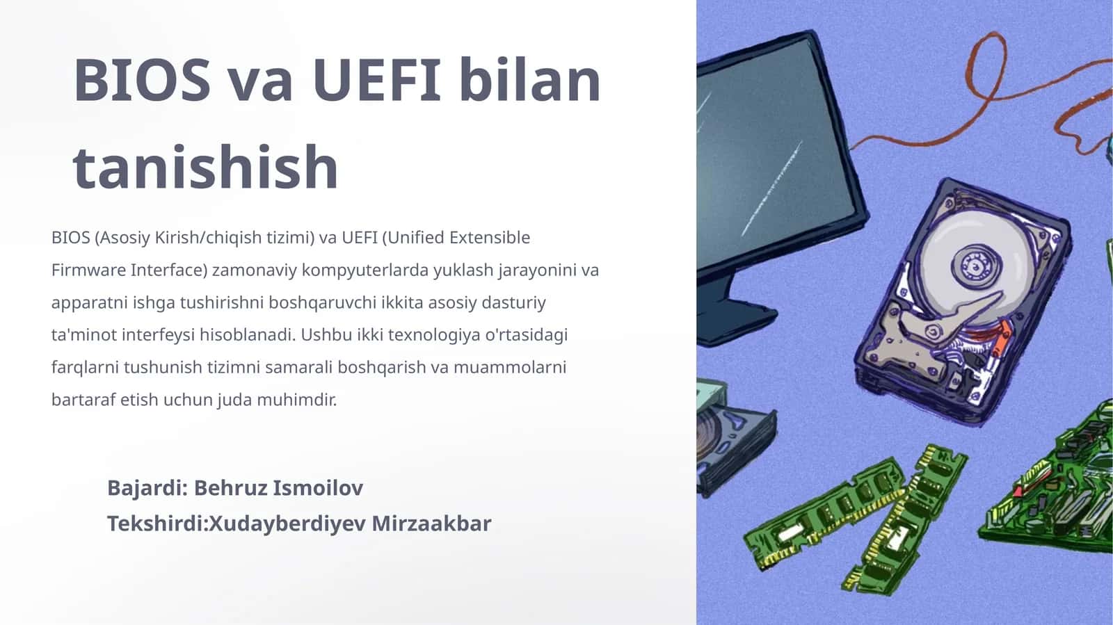 BIOS va UEFI bilan tanishish 1