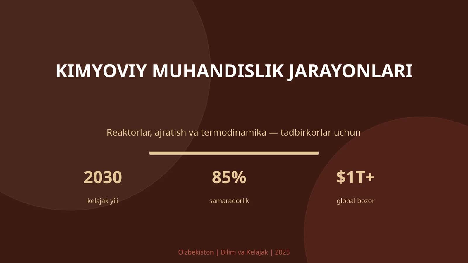 Kimyoviy muhandislik jarayonlari 1