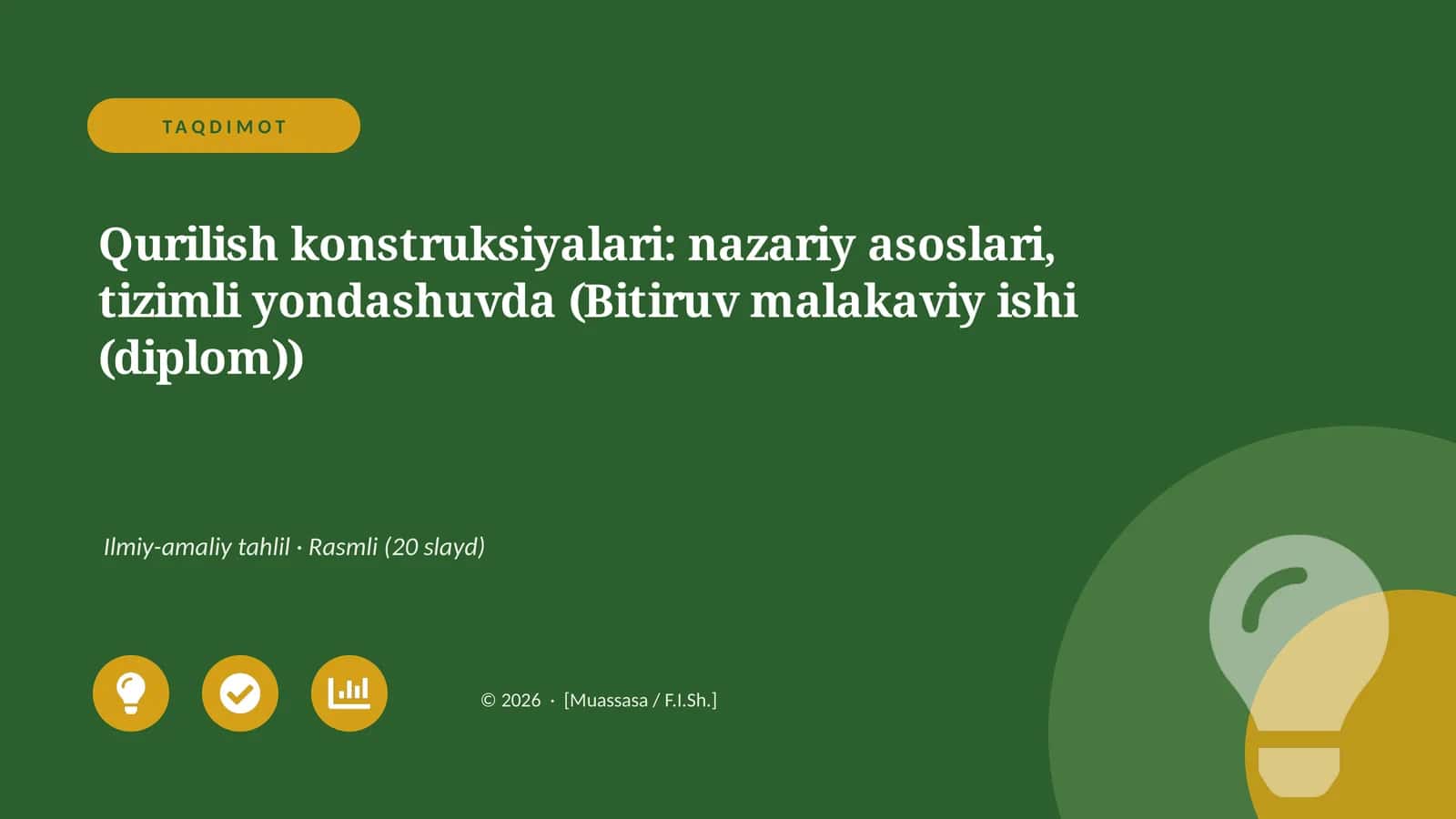 Qurilish konstruksiyalari: nazariy asoslari, tizimli yondashuvda (Bitiruv malakaviy ishi (diplom)) 1
