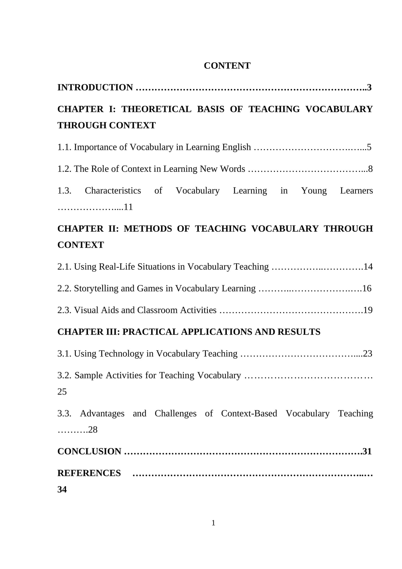 THEORETICAL BASIS OF TEACHING VOCABULARY THROUGH CONTEXT 1