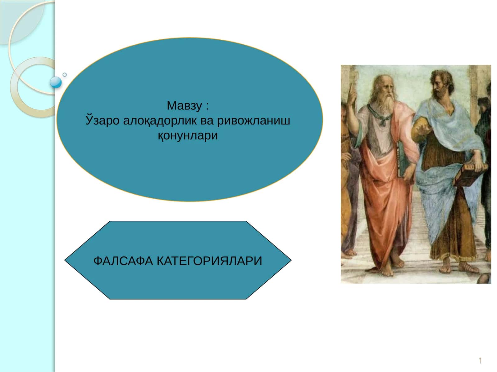 ФАЛСАФА КАТЕГОРИЯЛАРИ 1