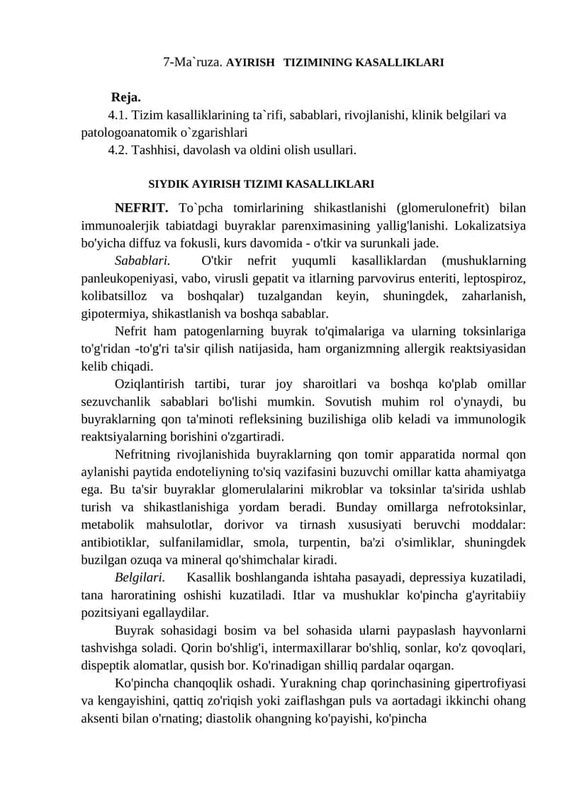 SIYDIK AYIRISH TIZIMI KASALLIKLARI 1