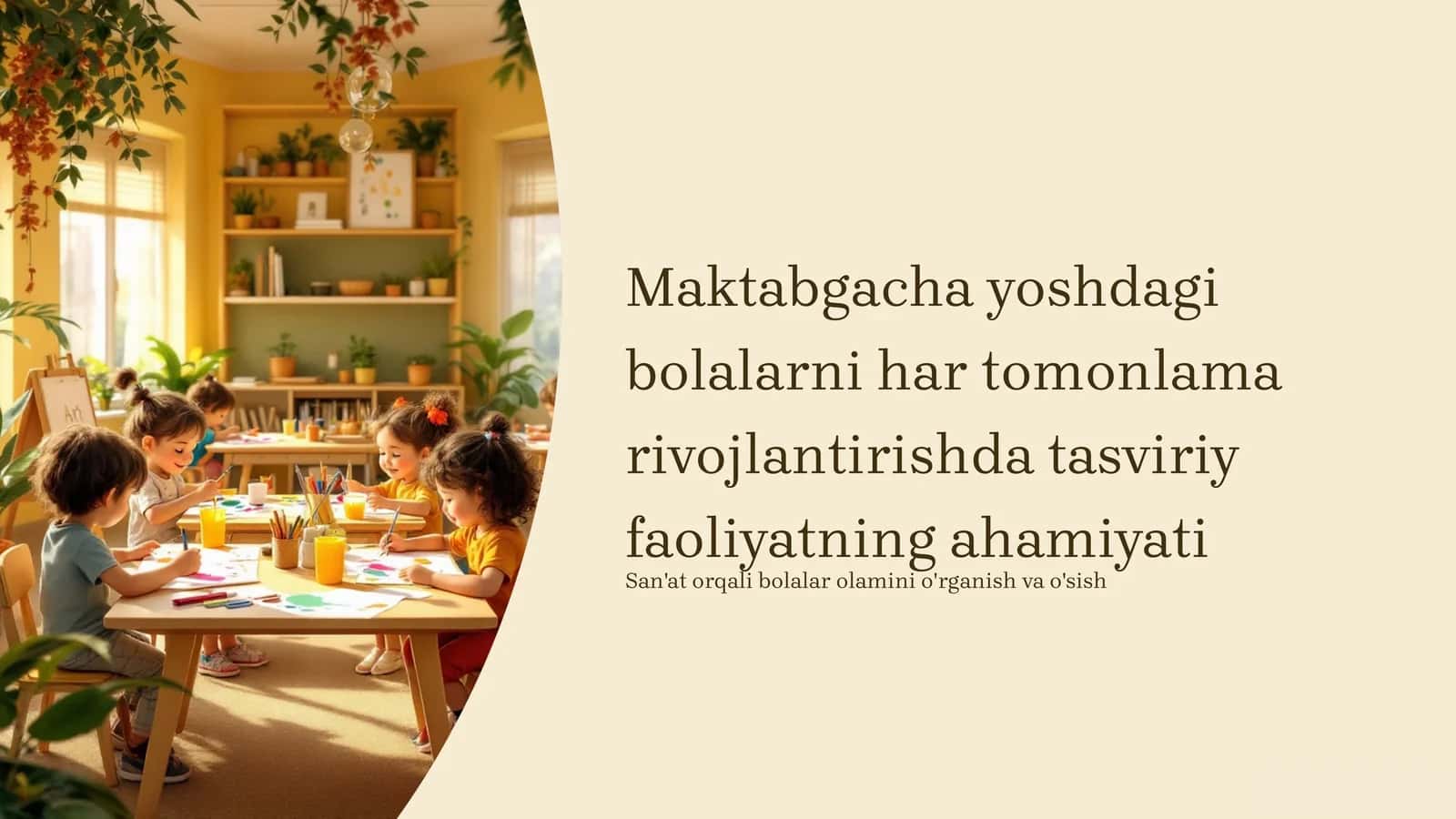 Tasviriy faoliyatning ahamiyati 1