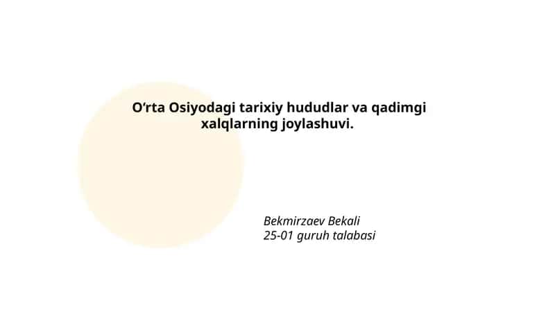 O‘rta Osiyodagi tarixiy hududlar va qadimgi xalqlarning joylashuvi 1