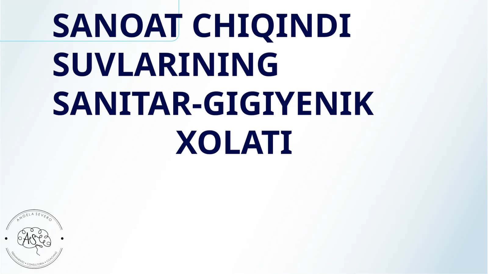 SANOAT CHIQINDI SUVLARINING SANITAR-GIGIYENIK XOLATI 1