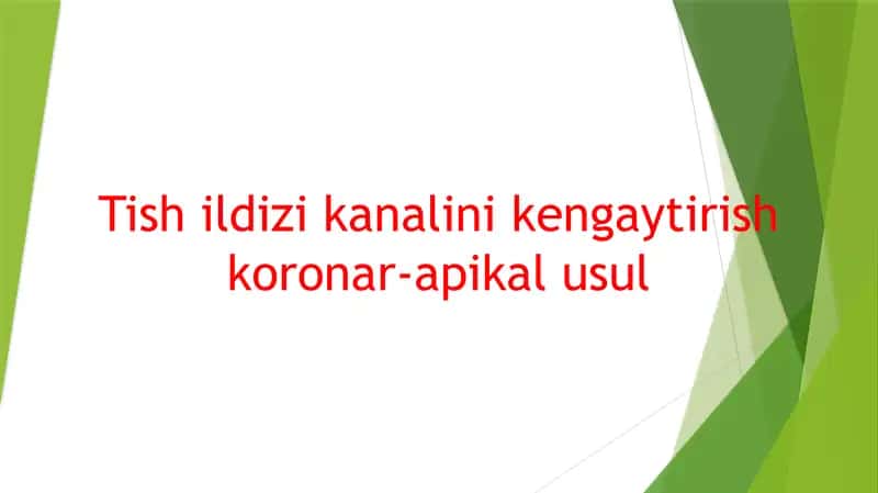 Ildiz kanalini kengaytirish 1