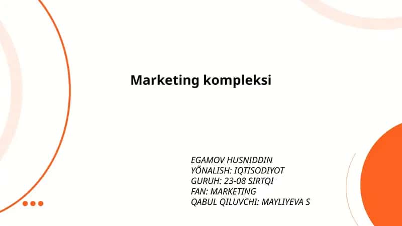 Marketing kompleksi 1
