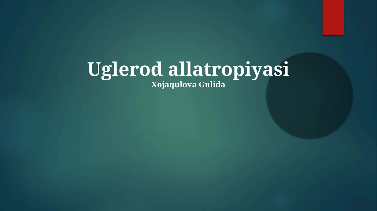 Uglerod allatropiyasi 1