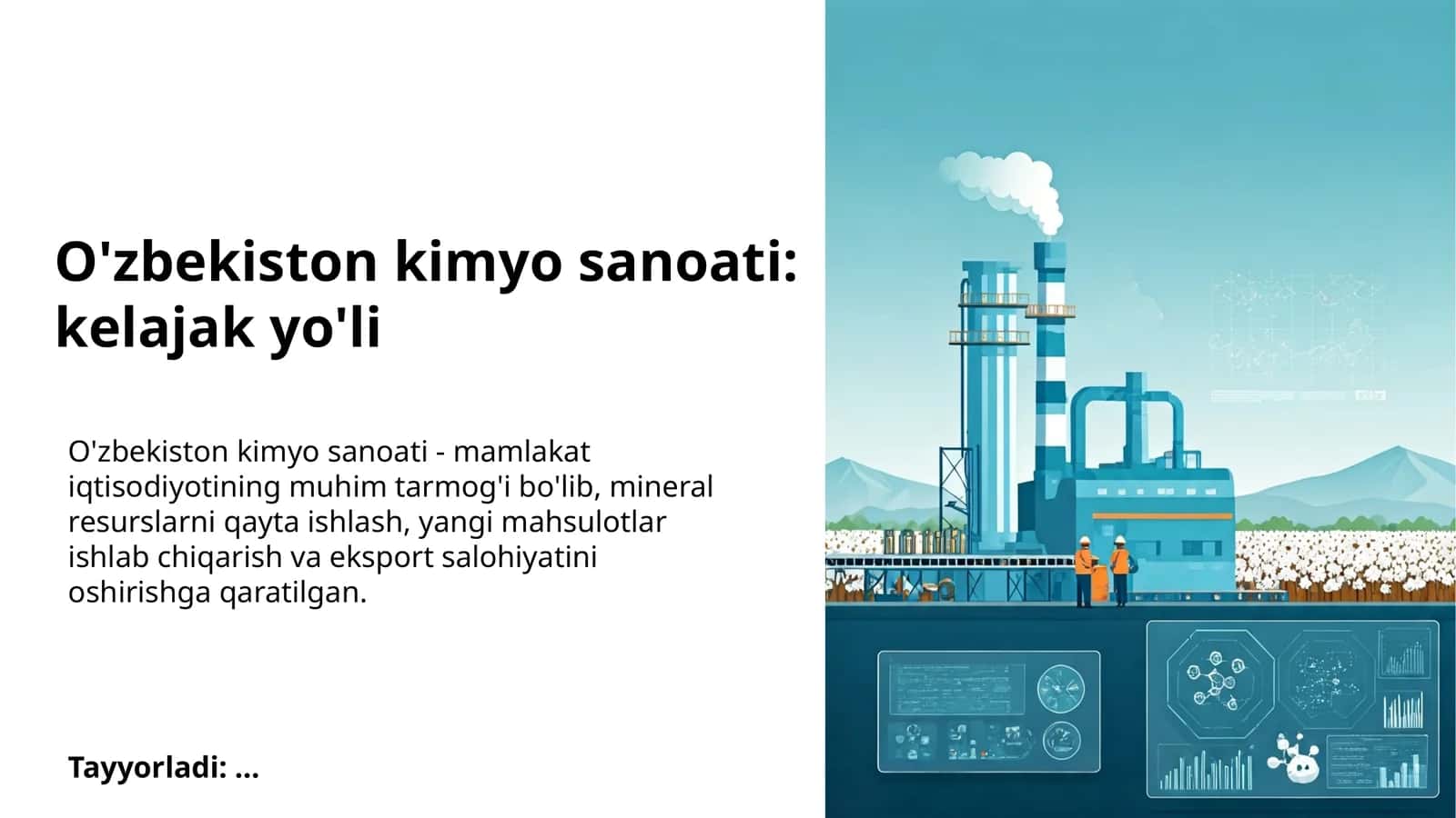 O'zbekiston kimyo sanoati: kelajak yo'li 1