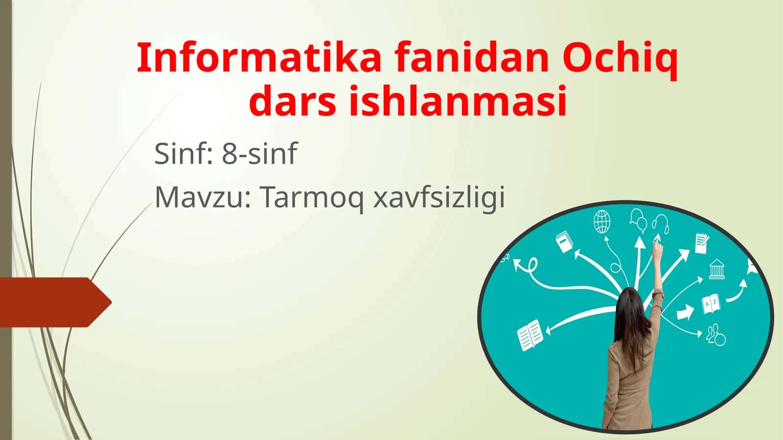 Informatika fanidan Ochiq dars ishlanmasi 1