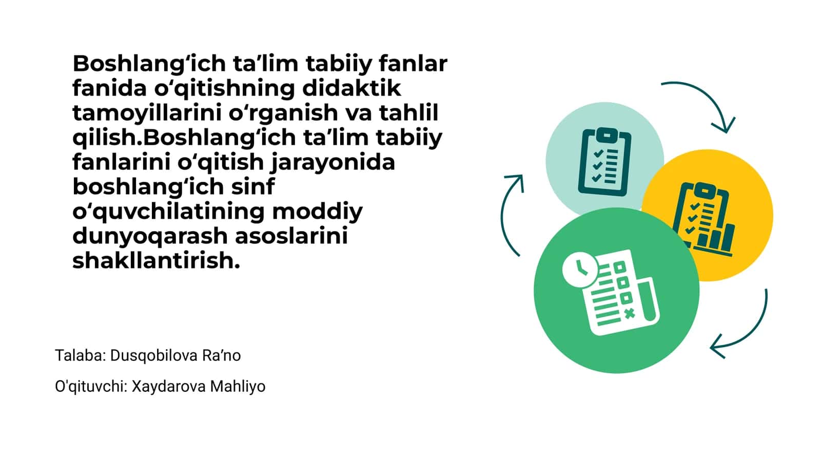 Boshlangʻich ta'lim tabiiy fanlarining didaktik tamoyillari 1