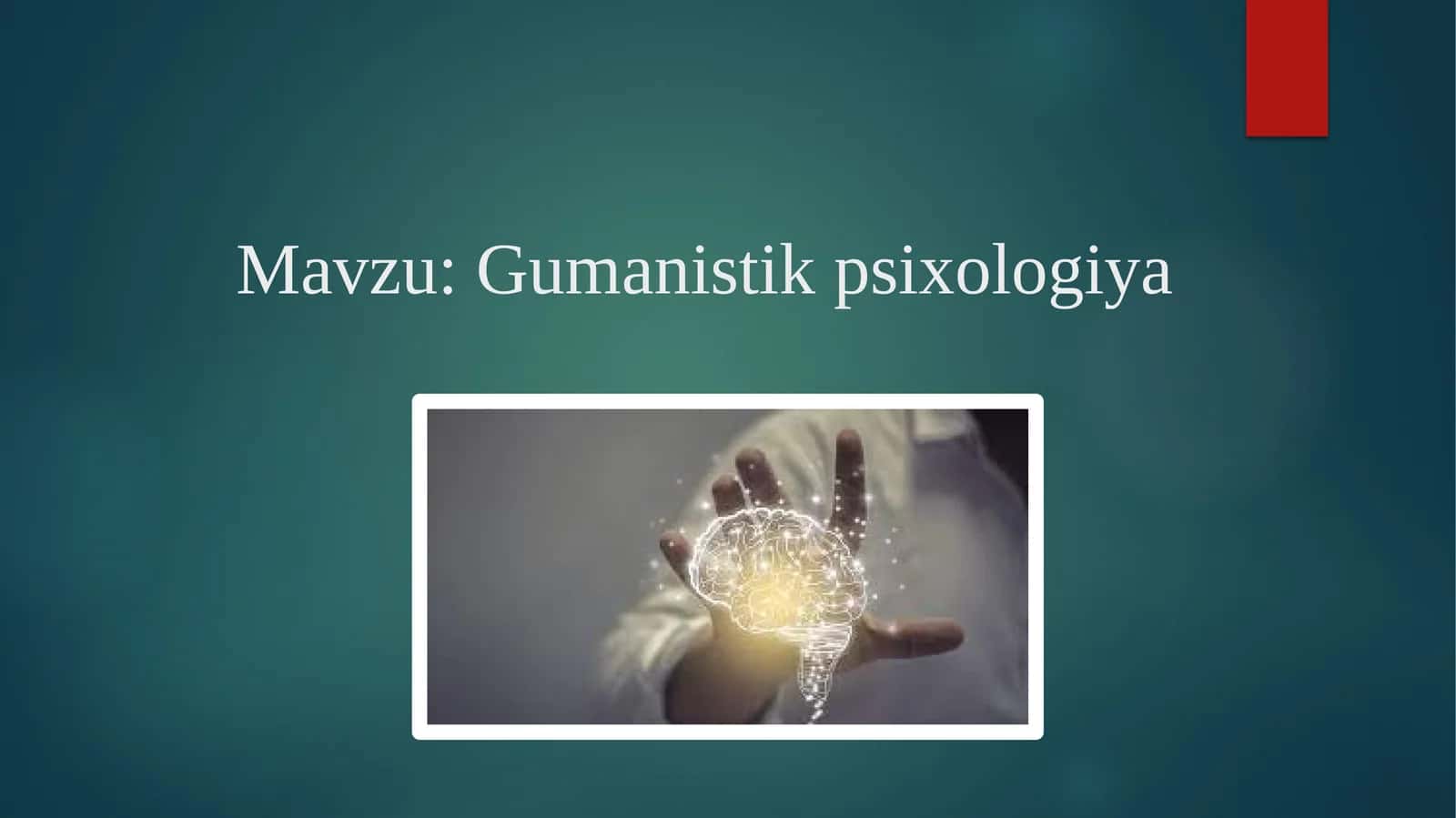 Gumanistik psixologiya 1