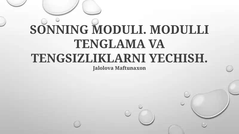 Sonning Modulli 1