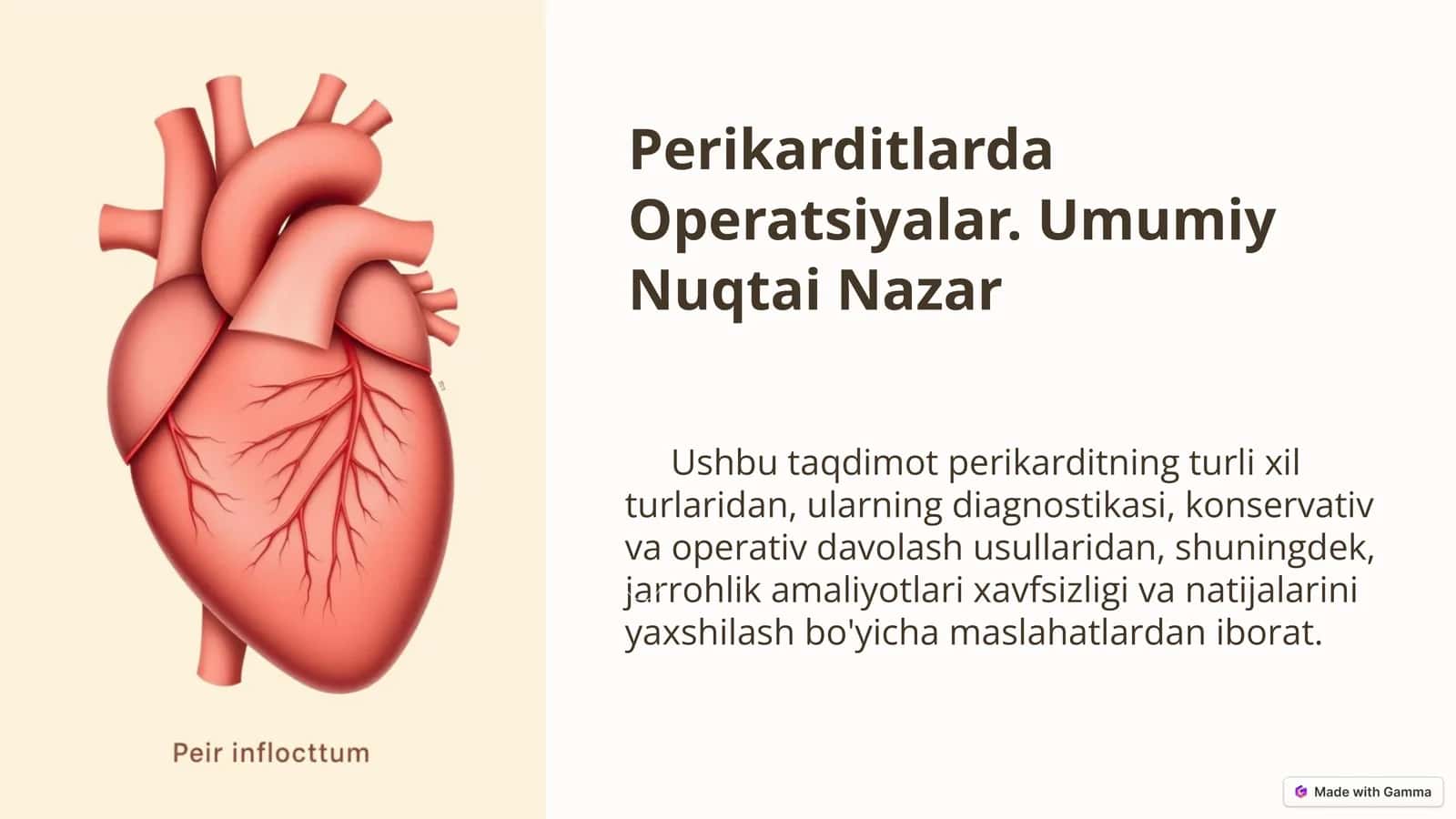 Perikarditlarda Operatsiyalar 1