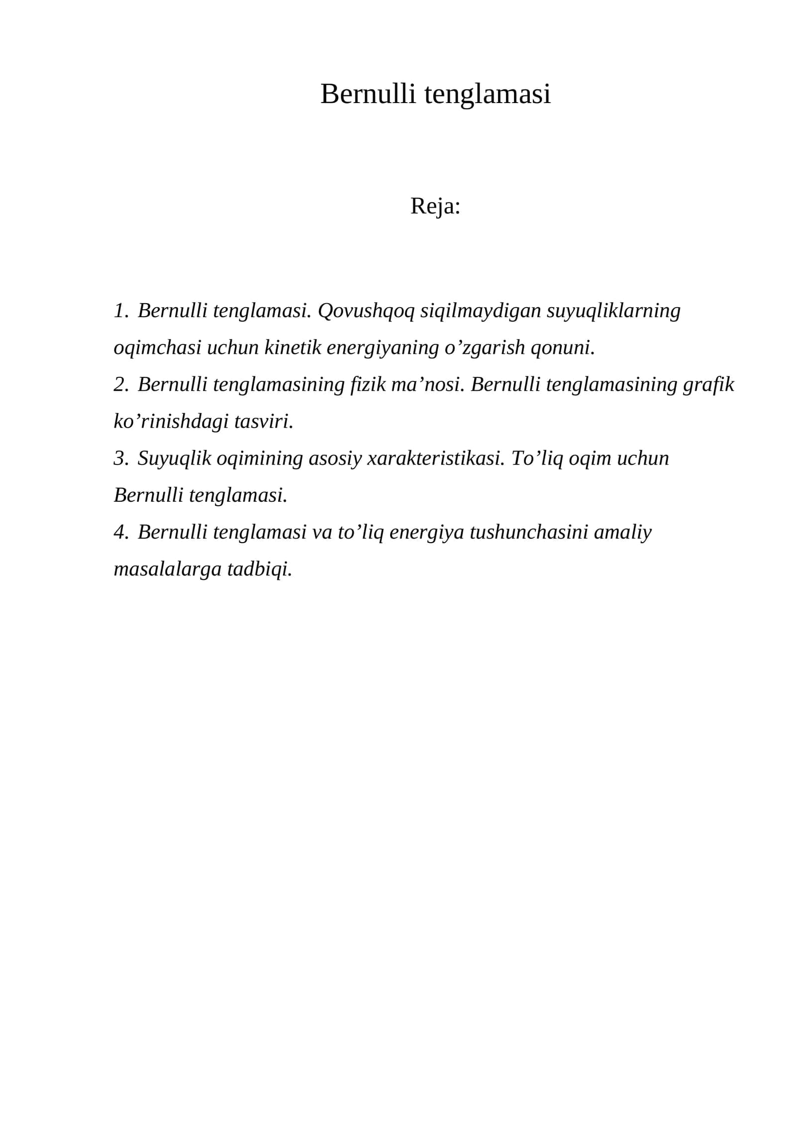 Bernulli tenglamasi 1