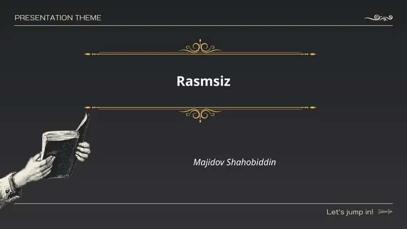 Rasmsiz texnologiyalar 1