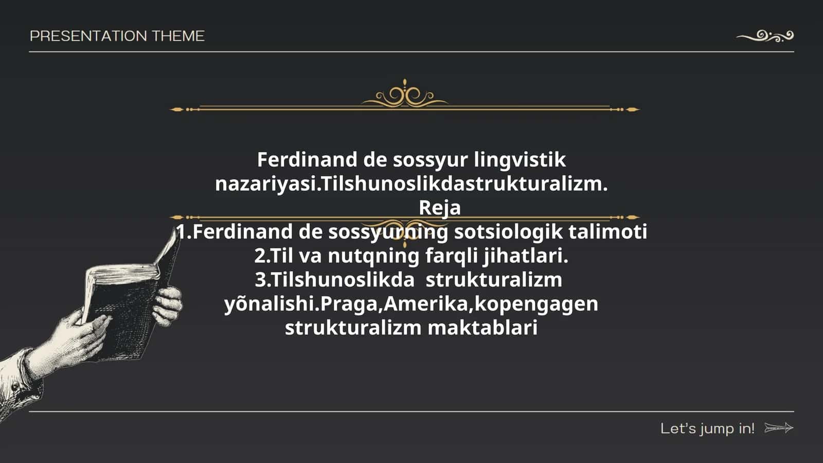 Ferdinand de Sossyur lingvistik nazariyasi 1