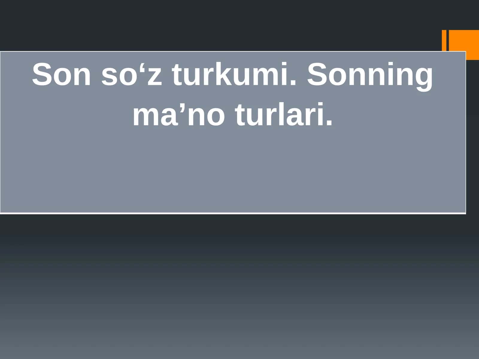 Son so‘z turkumi 1