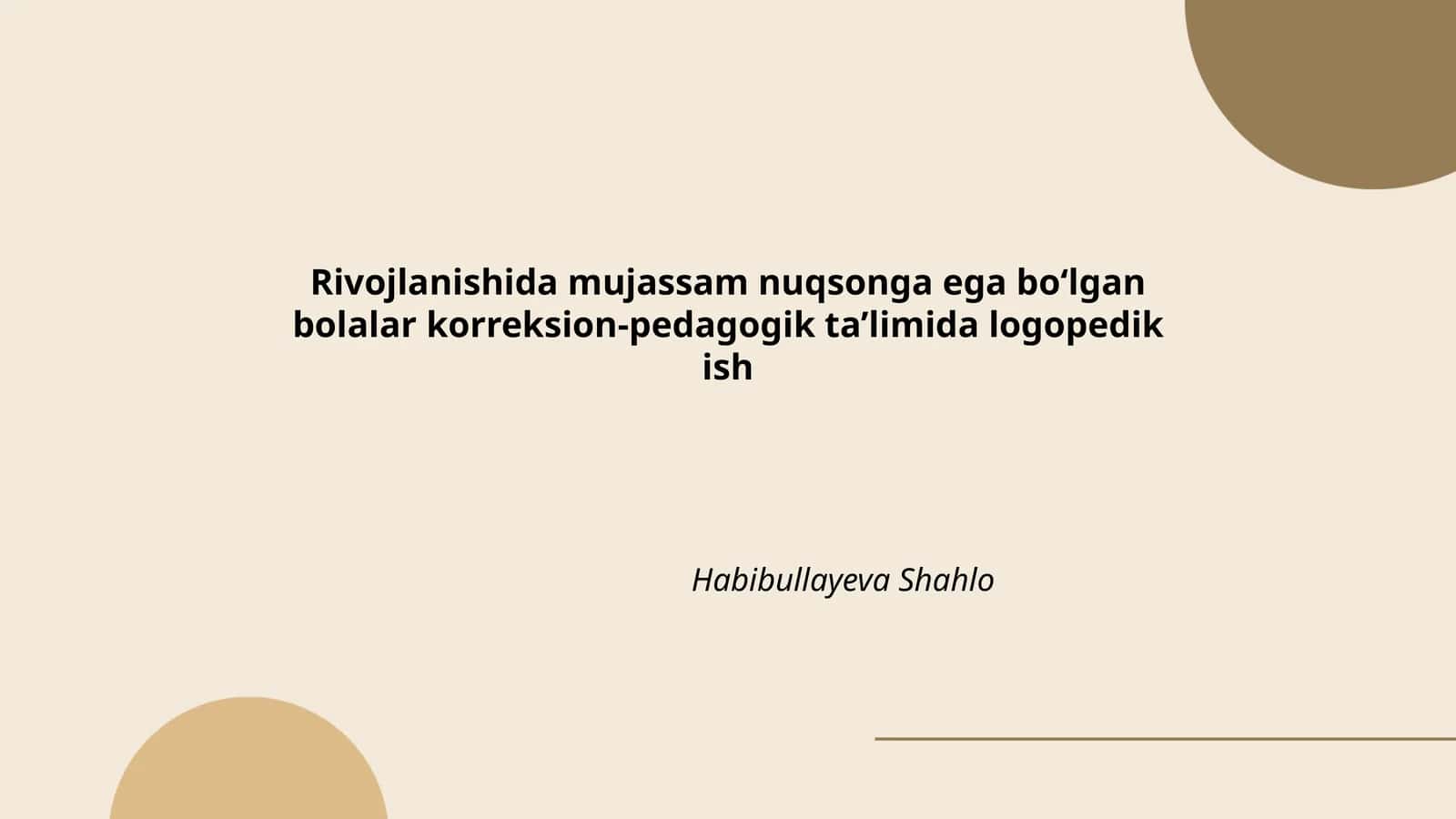 Logopedik ish 1