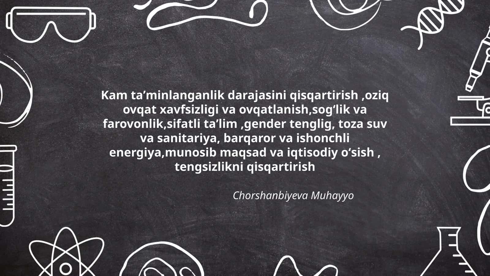 Chorshanbiyeva Muhayyo 1