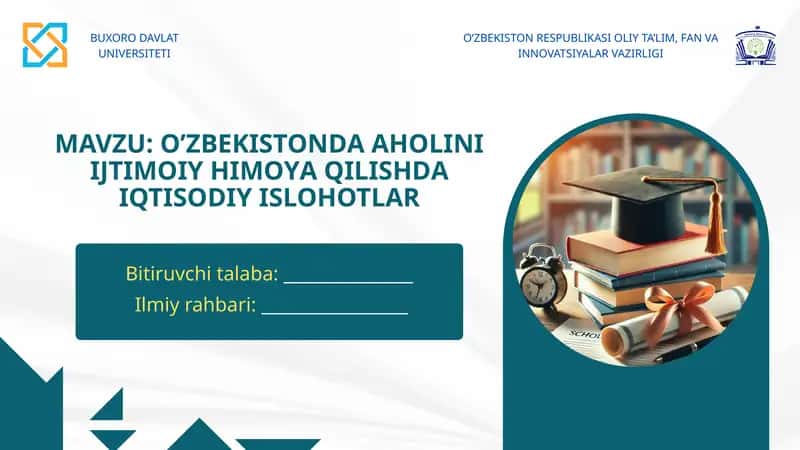 O'zbekistonda aholini ijtimoiy himoya qilishda ijtimoiy islohotlar 1