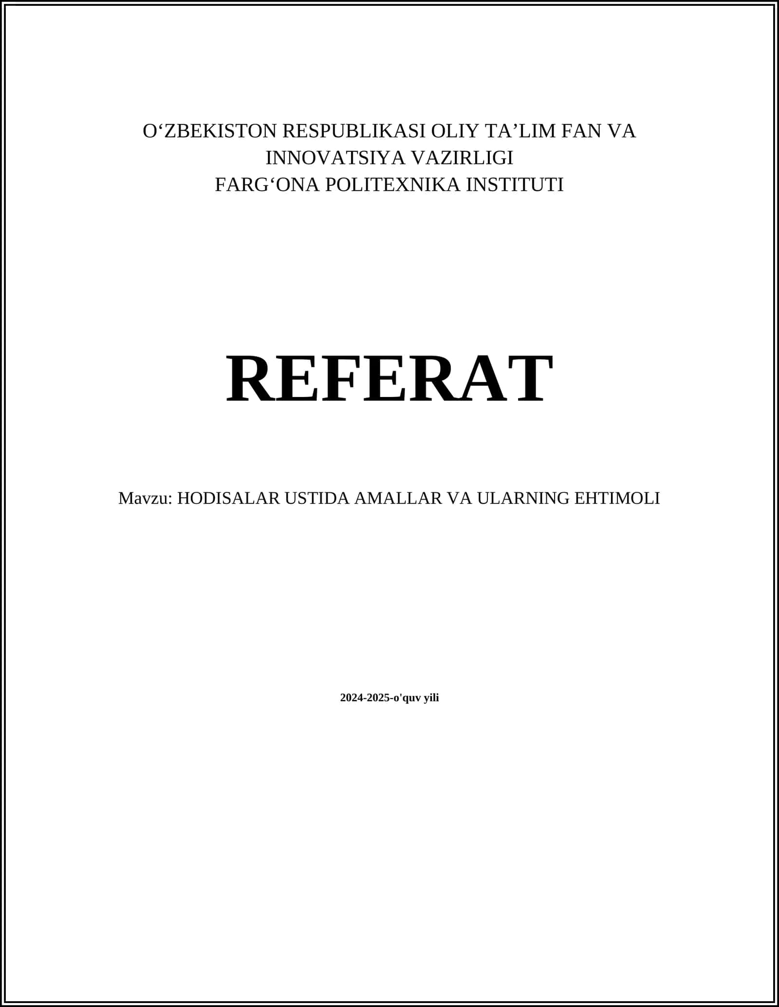 HODISALAR USTIDA AMALLAR VA ULARNING EHTIMOLI 1