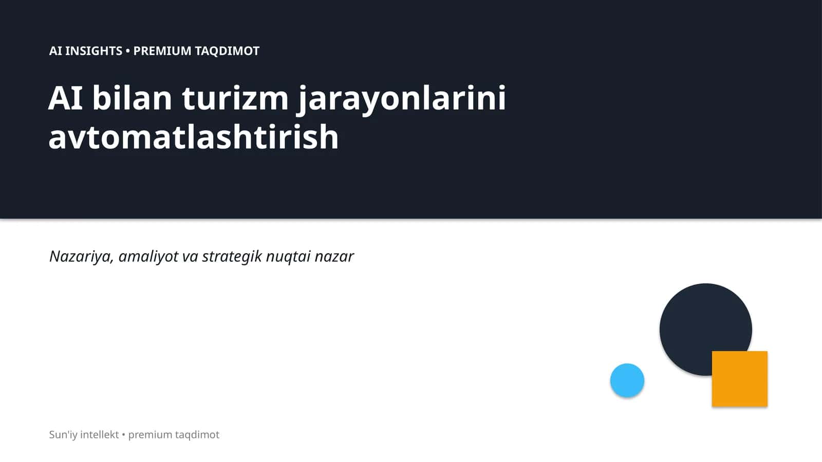AI bilan turizm jarayonlarini avtomatlashtirish 1