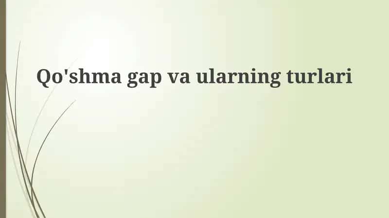 Qo'shmagap vaularning turlari 1