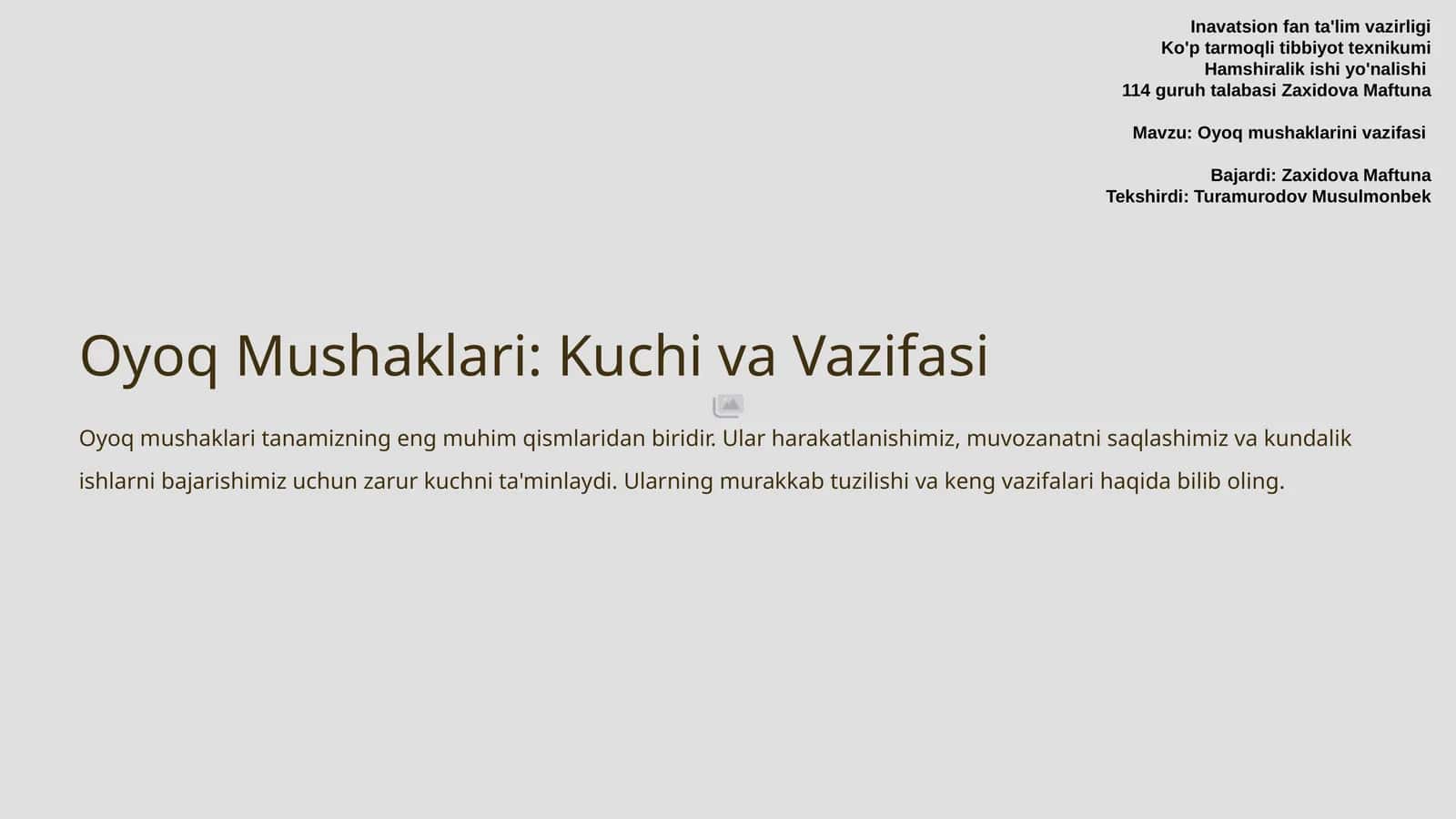 Oyoq Mushaklari: Kuchi va Vazifasi 1