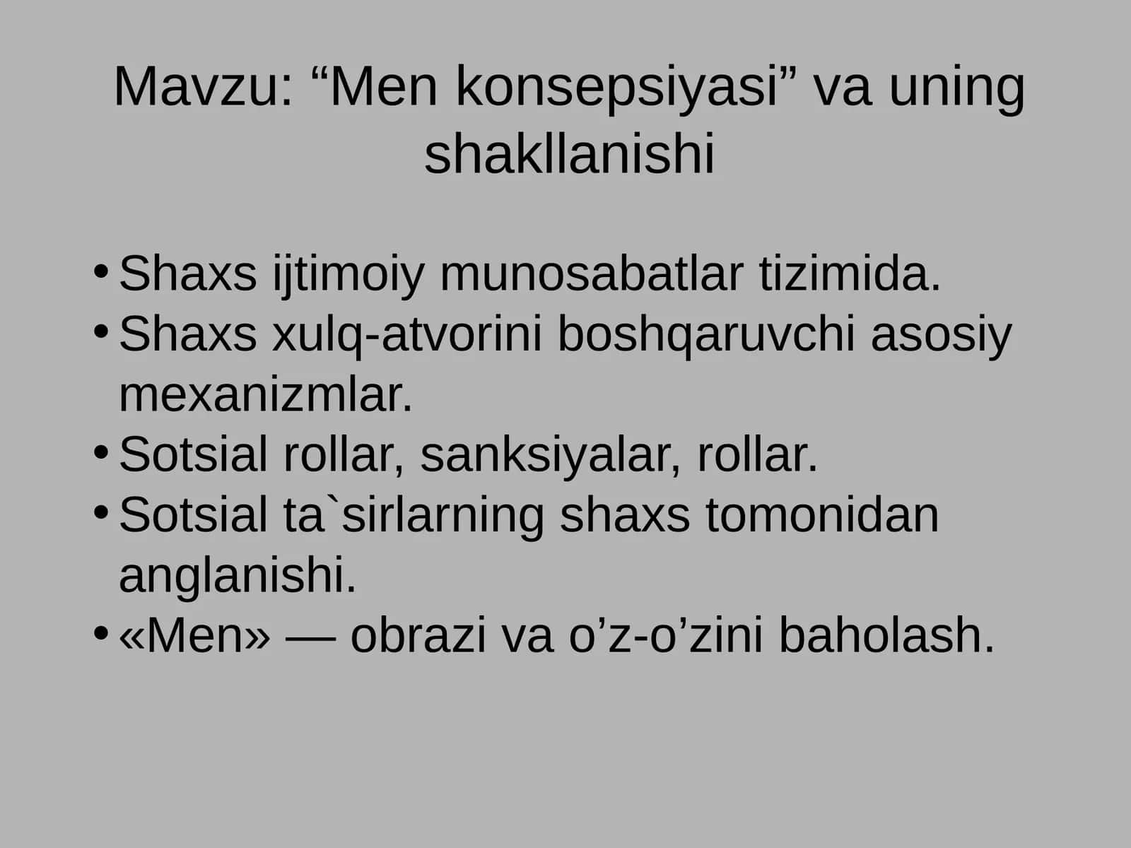 “Men konsepsiyasi” va uning shakllanishi 1