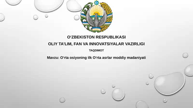 OʻrtaosiyoningilkOʻrtaasrlarmadaniyati 1