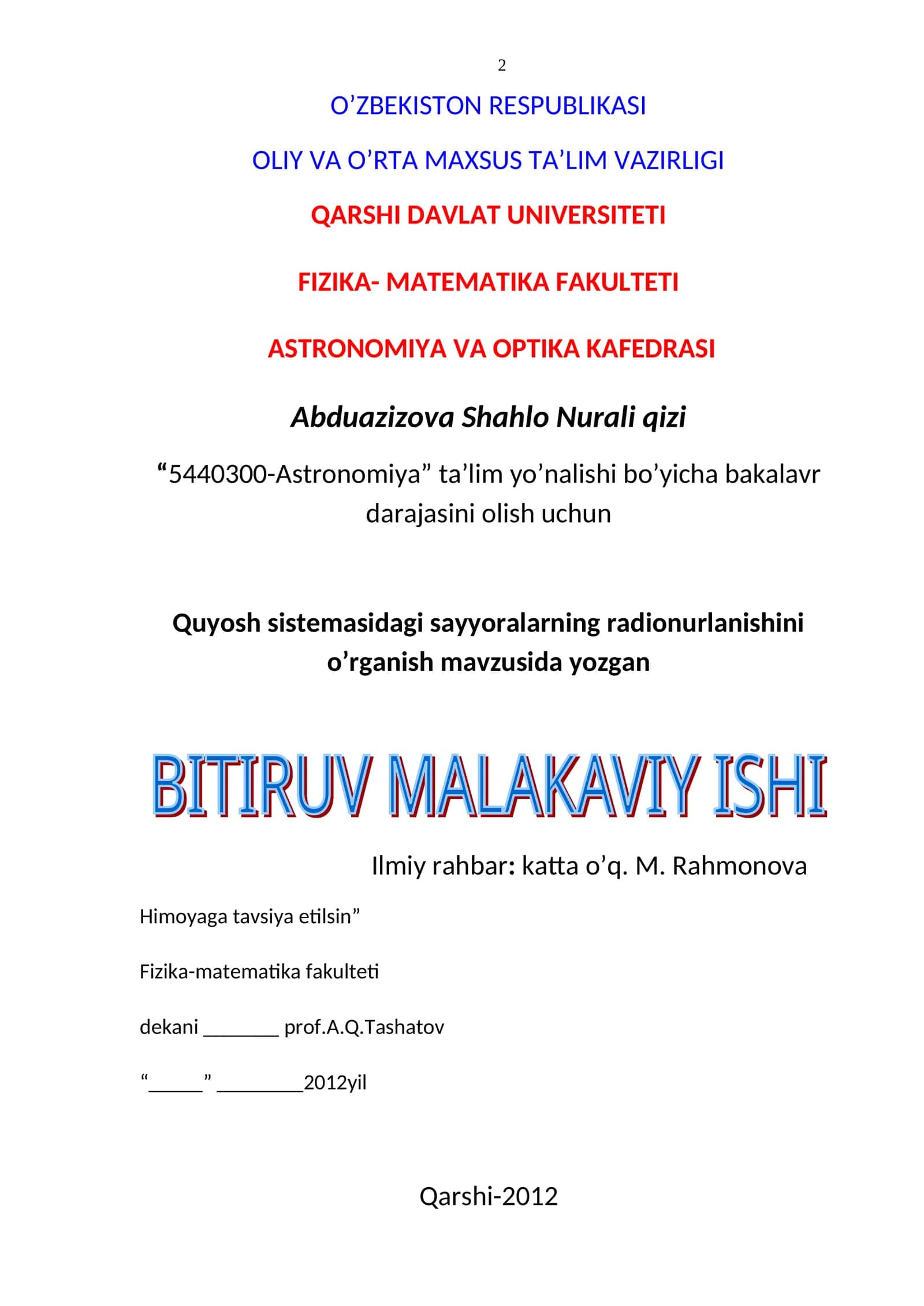 5440300-Astronomiya ta’lim yo’nalishi 1