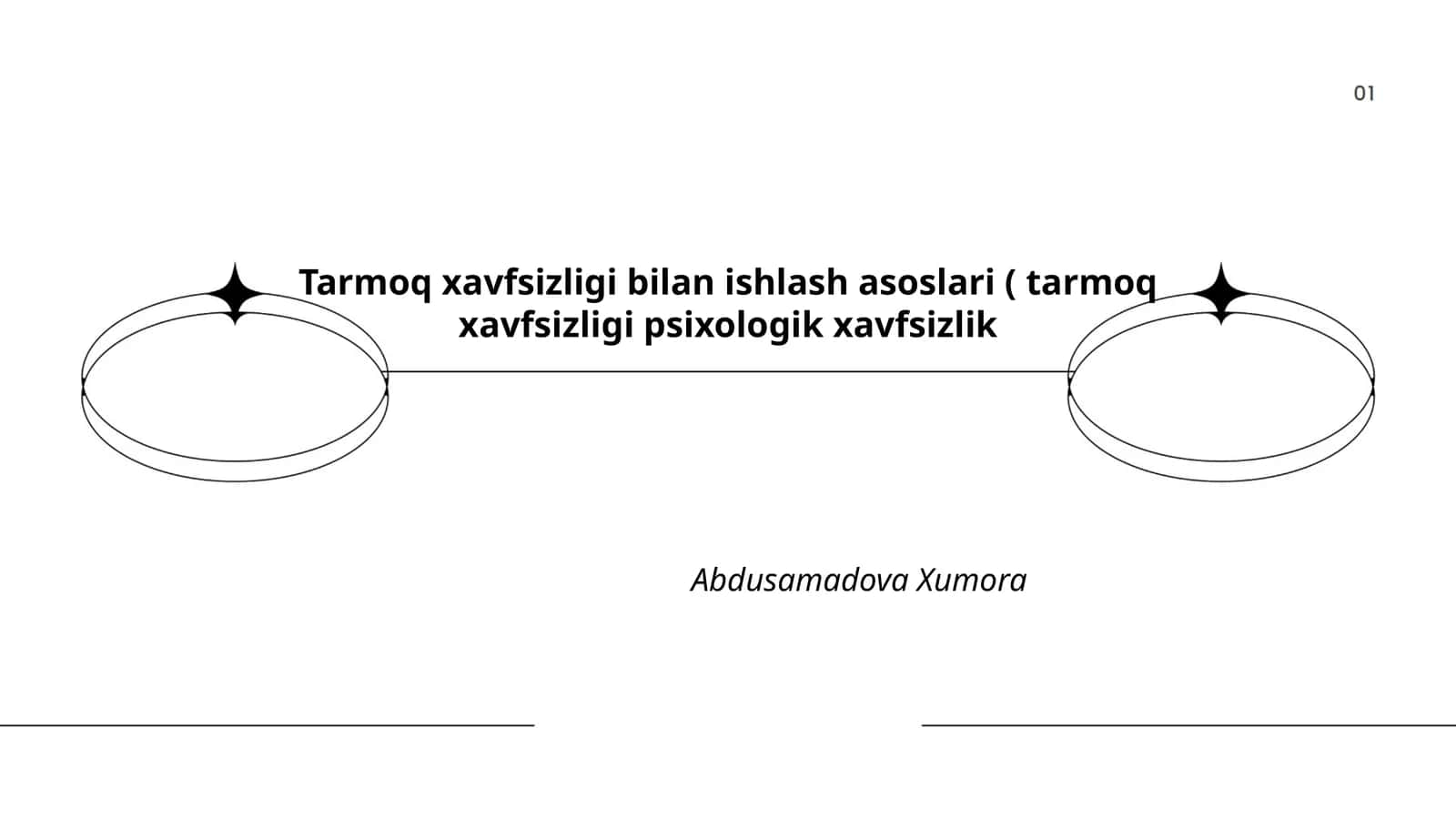 Tarmoq xavfsizligi bilan ishlash asoslari 1
