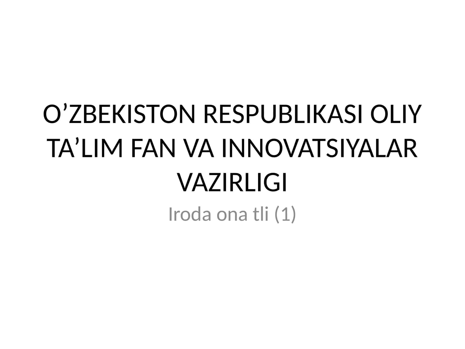 Ona tili o’qish savodxonligi darslarida o’quvchilar nutqini o’stirish 1