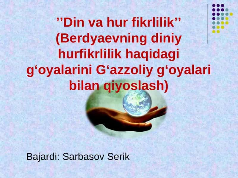 Din va hurfikrlilik 1
