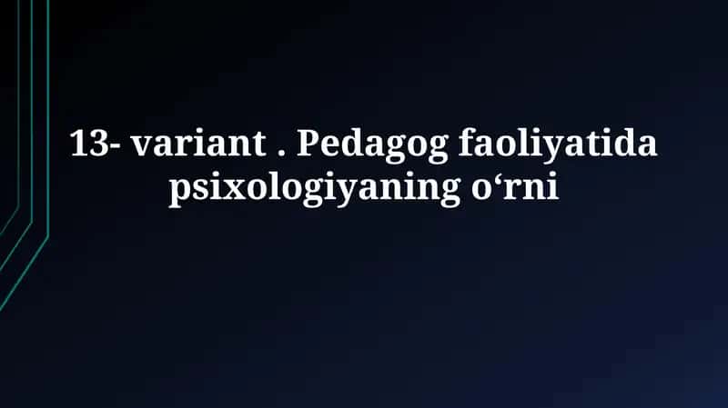 Psixologiya Faoliyati 1