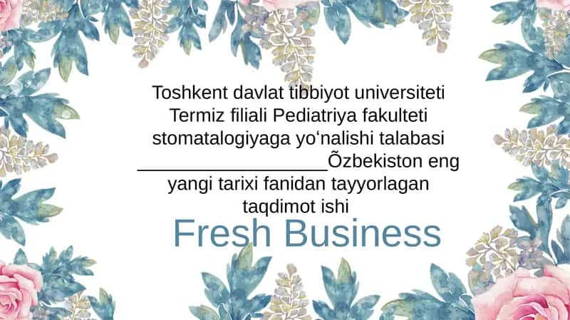 Mustaqil O'zbekiston Respublikasining tashkil topishi va tarixiy ahamiyati 1
