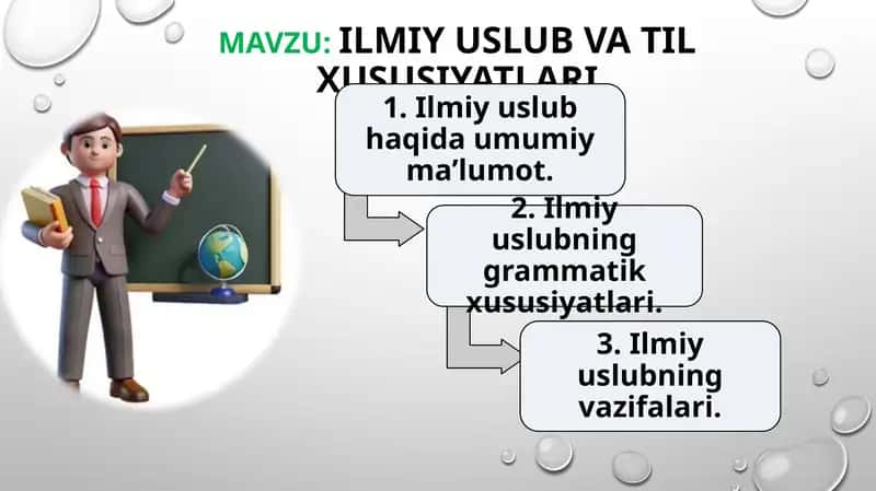 Ilmiy uslub va til xususiyatlari 1