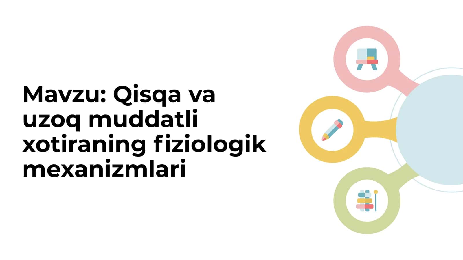 Qisqa va uzoq muddatli xotiraning fiziologik mexanizmlari 1