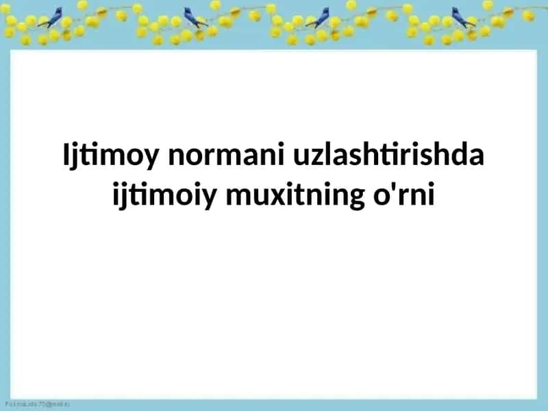 Ijtimoiylashuv 1