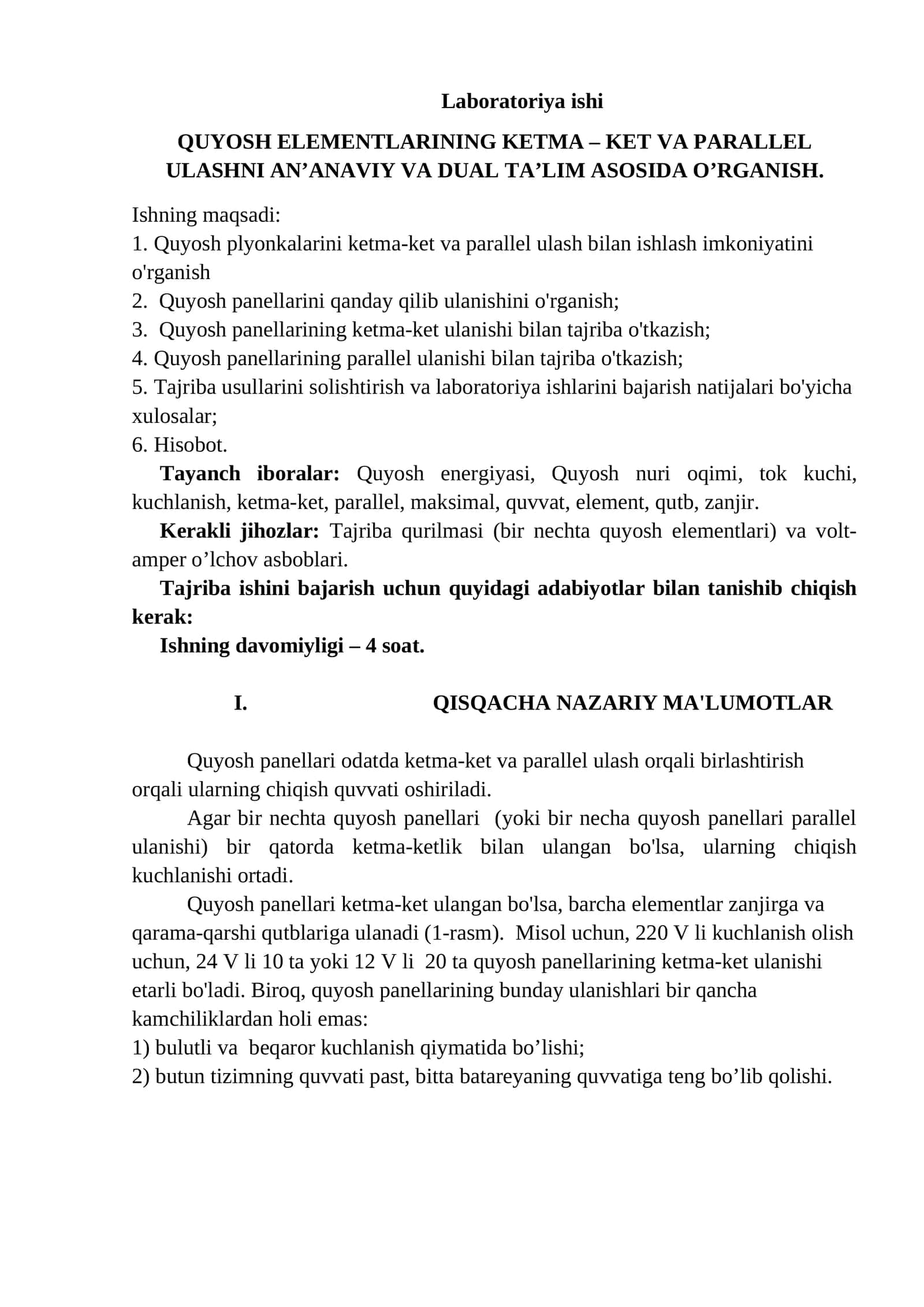 Laboratoriya ishi 1