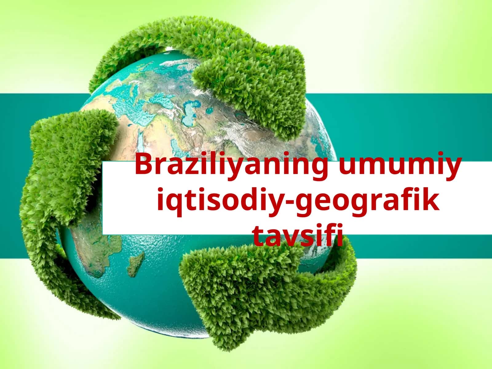 Braziliyaning umumiy iqtisodiy-geografik tavsifi 1