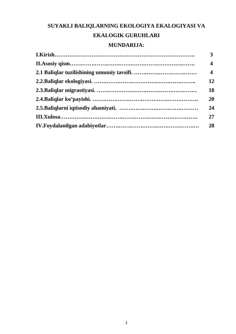 Baliqlar(Pisces) 1