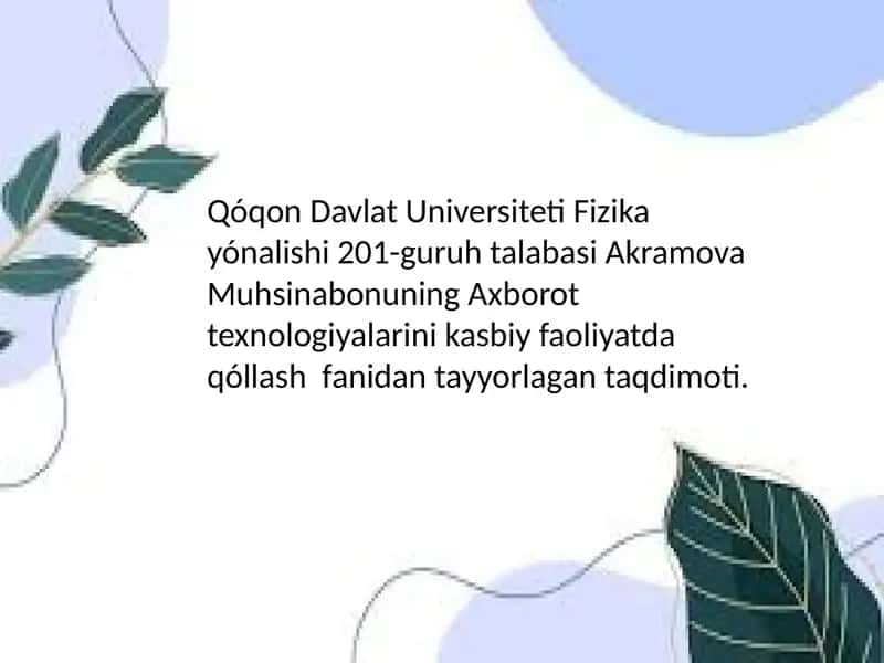 Kompyuter grafikasi va aularning turlari 1