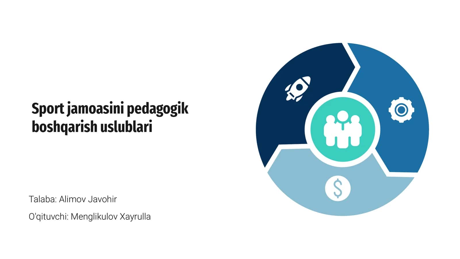 Sport jamoasini pedagogik boshqarish uslublari 1