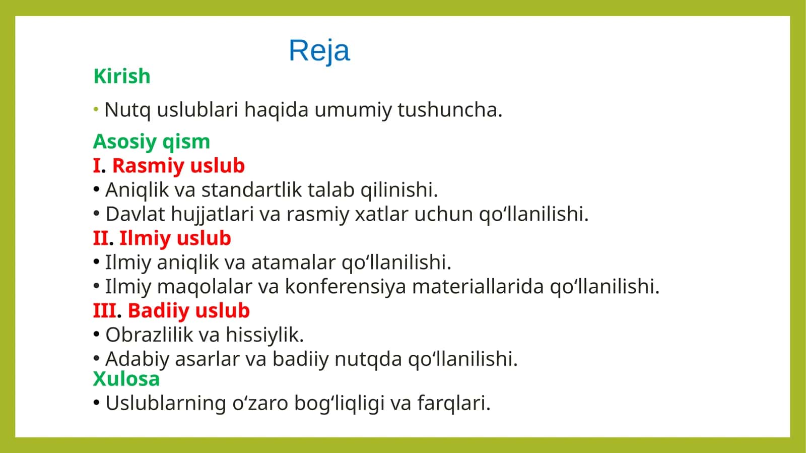 Nutq uslublari 1