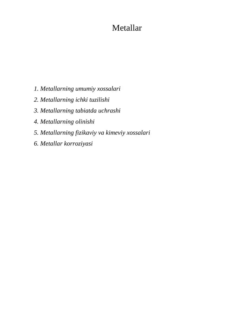 Metallar 1