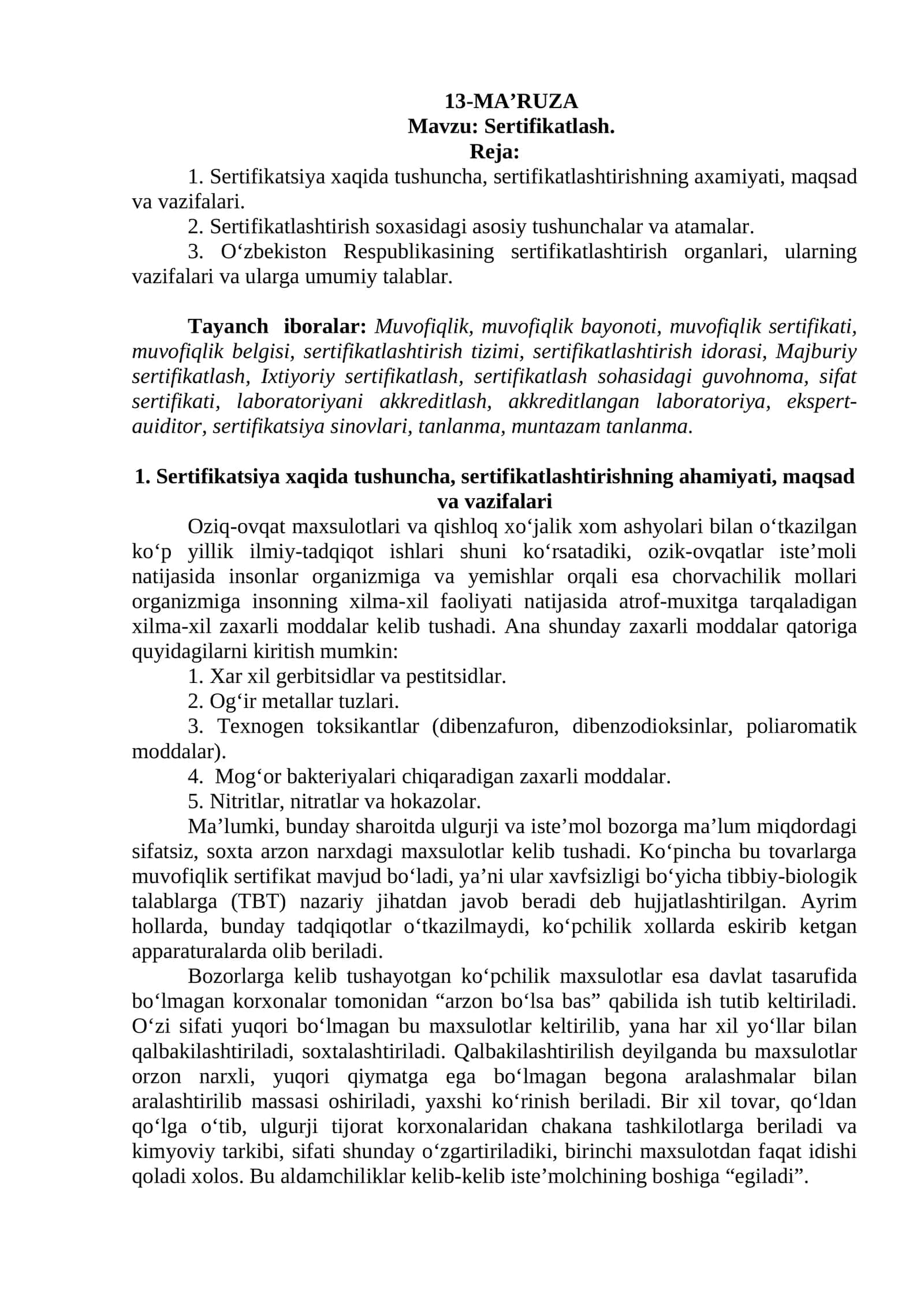 Sertifikatlash 1