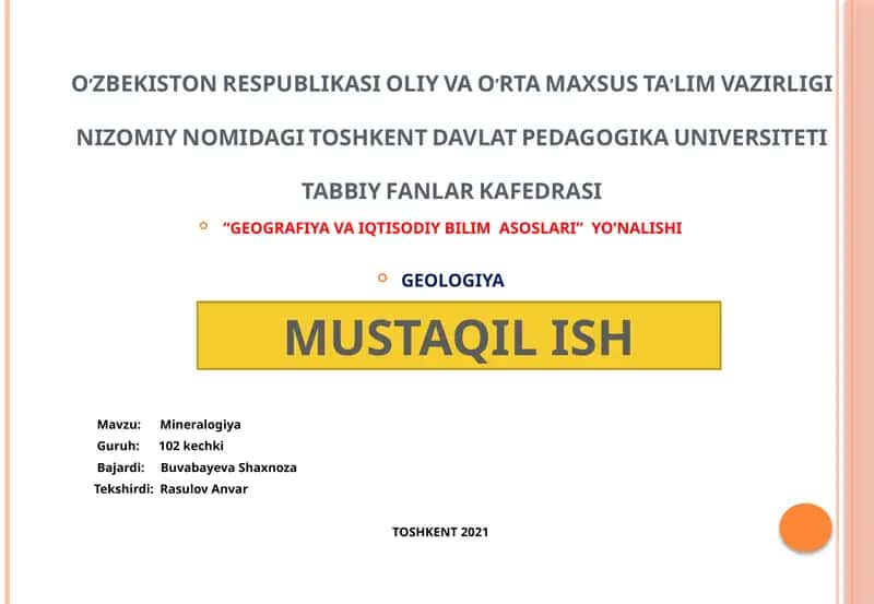 Mineralogiya 1