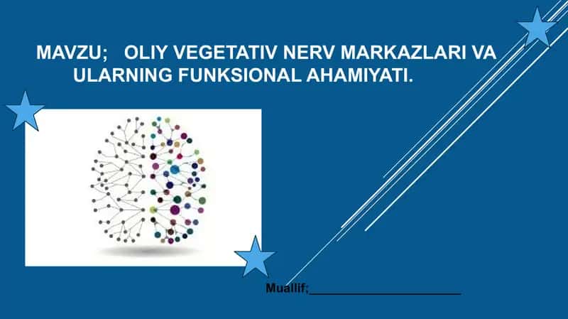 Taqdimot. oliy vegetativ nerv markazlari 1